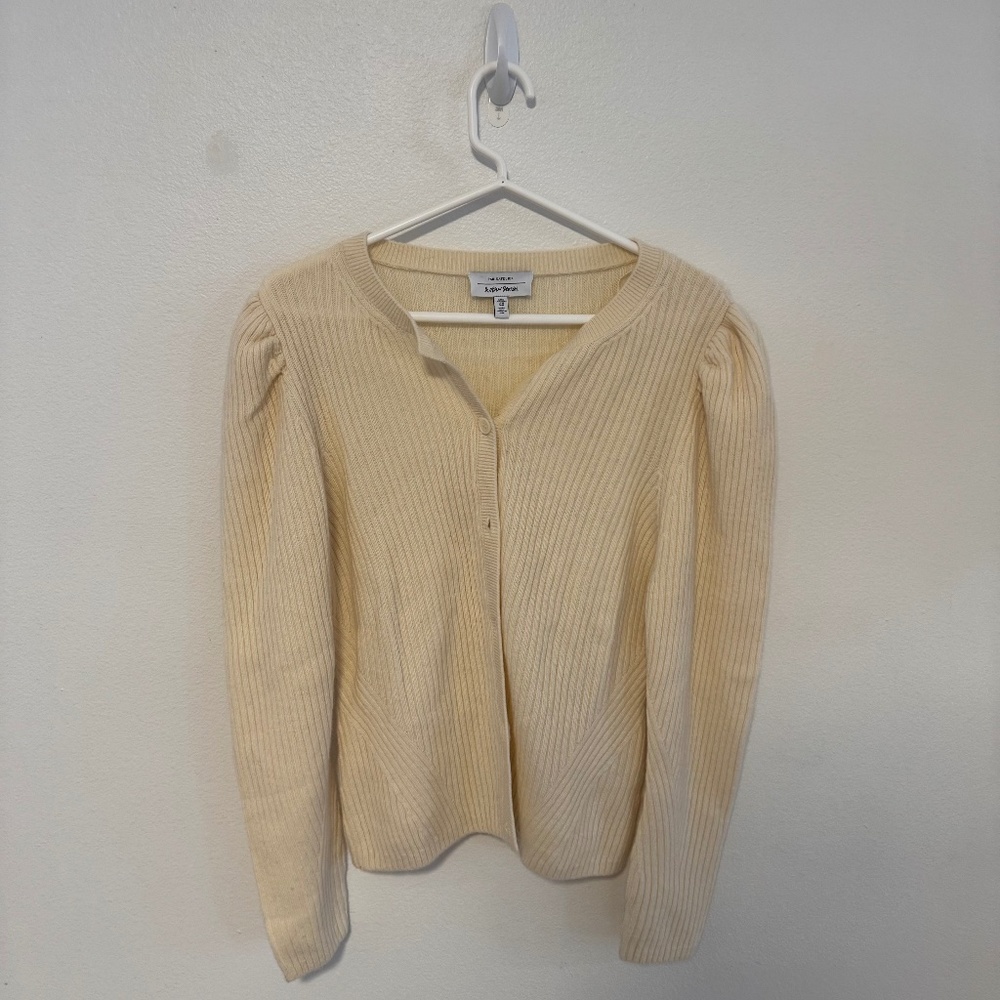 Puff-Sleeved Wool Camisole